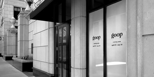 Dressing Room Wallpaper at Goop Pop Up Chicago - Ellie Cashman Design