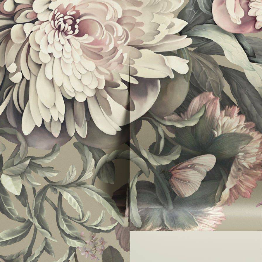 Dark Floral II Wallpaper - wallpaper - Ellie Cashman Design