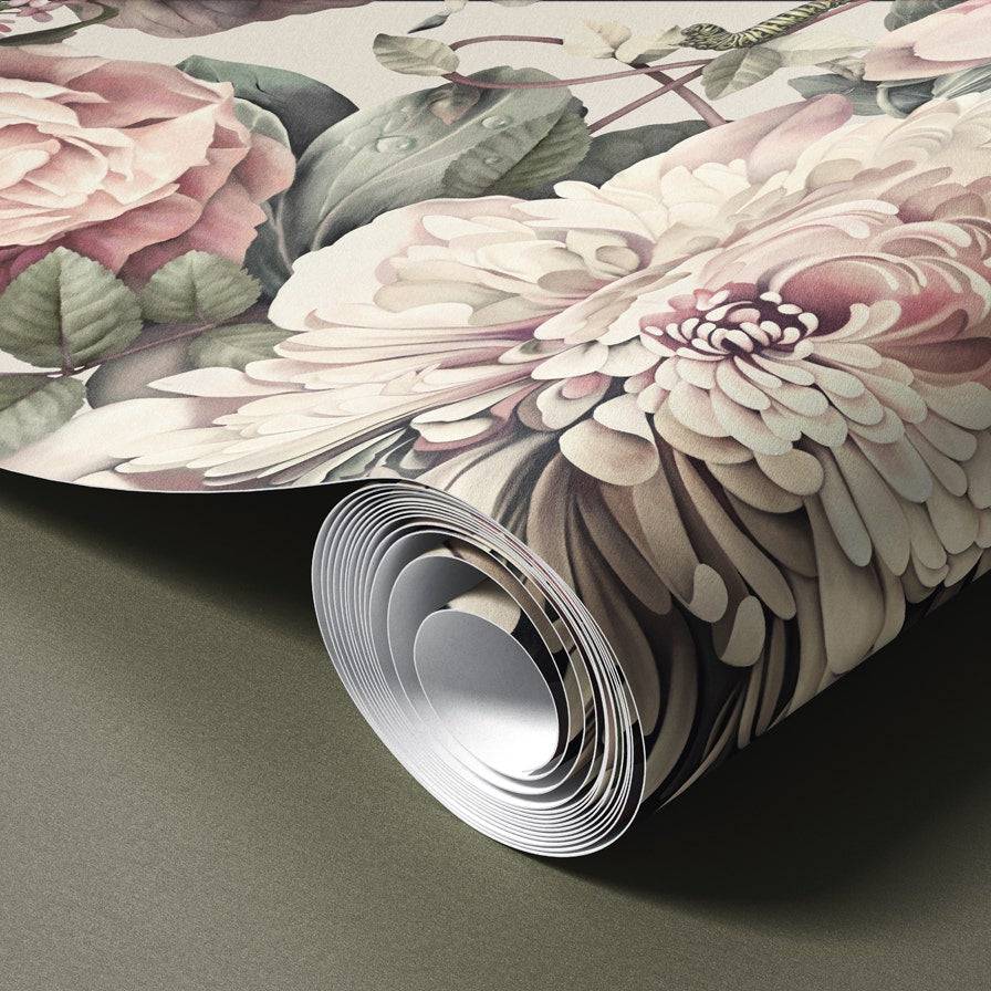 Dark Floral II Wallpaper - wallpaper - Ellie Cashman Design