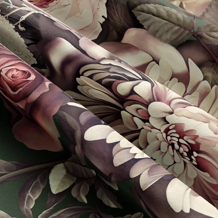 Dark Floral II Fabric - Ellie Cashman Design
