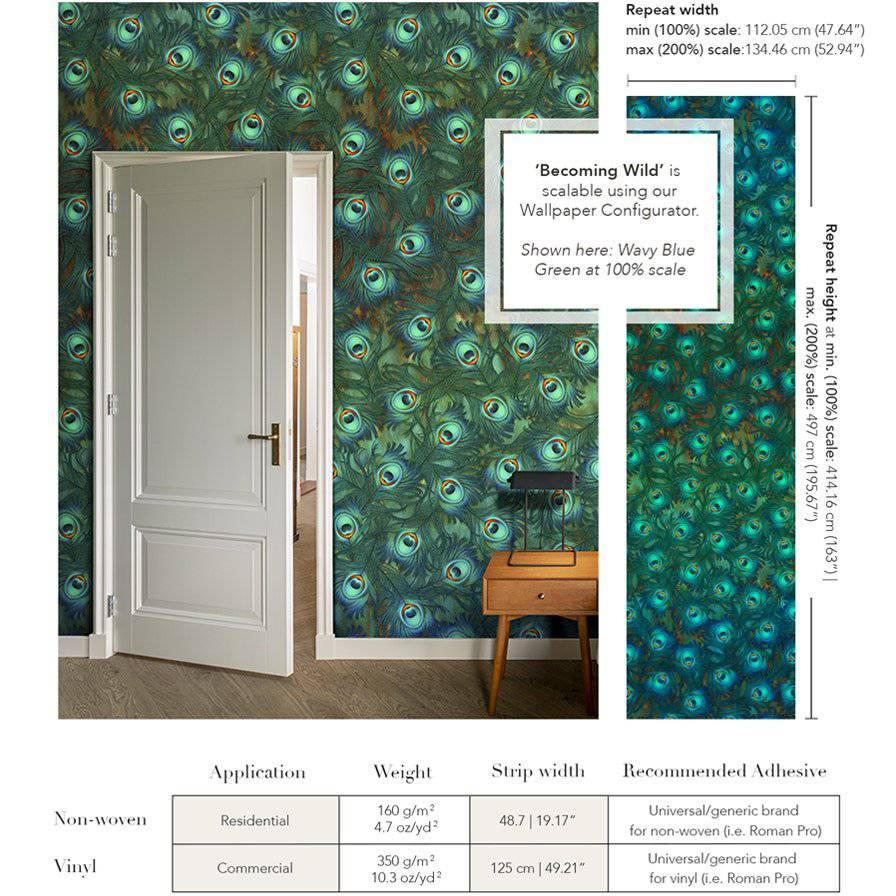 Becoming Wild Wallpaper - wallpaper - Ellie Cashman Design