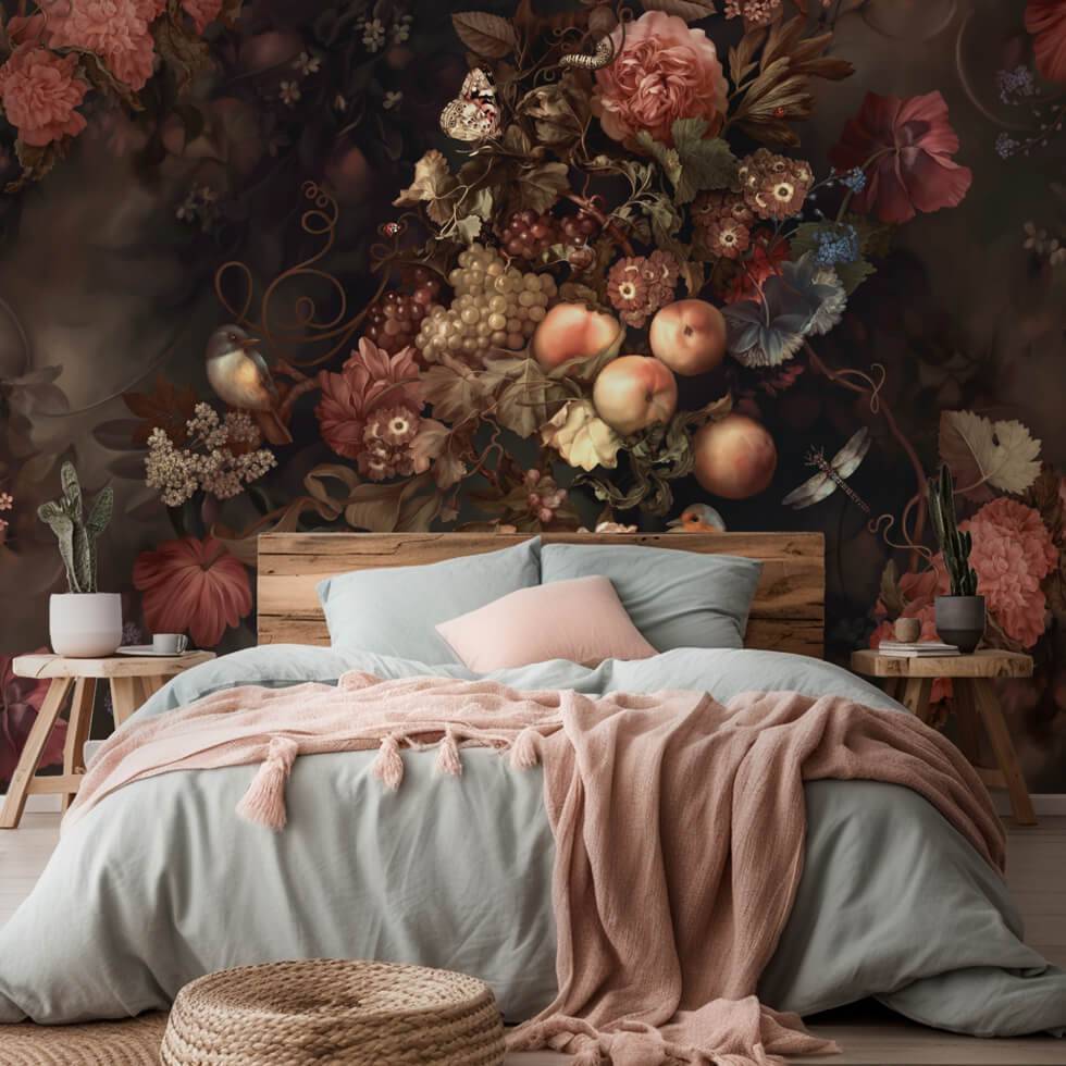 Dark Botanical Wallpaper Sample - wallpaper_samples - Ellie Cashman Design