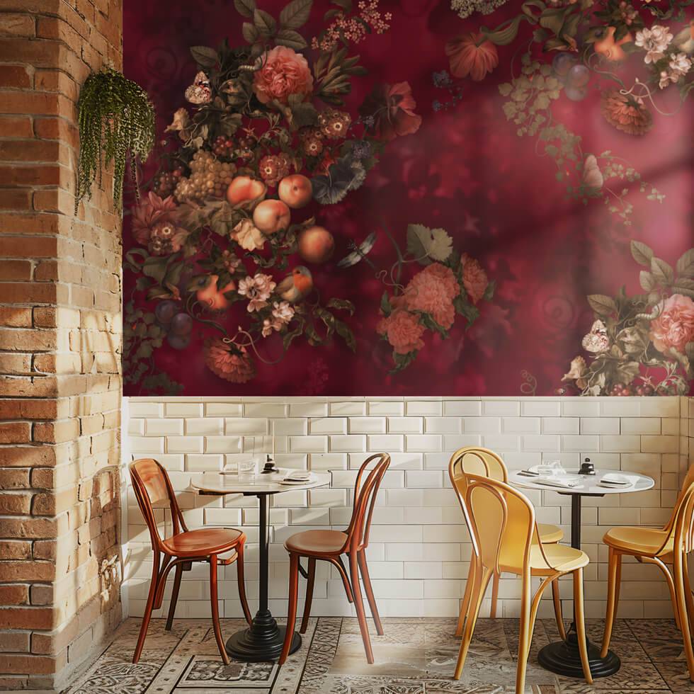 Dark Botanical Wallpaper Sample - wallpaper_samples - Ellie Cashman Design
