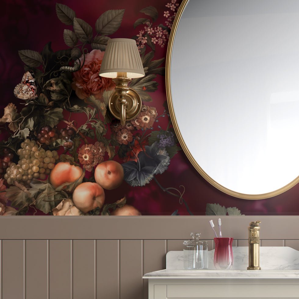 Dark Botanical Wallpaper Sample - wallpaper_samples - Ellie Cashman Design