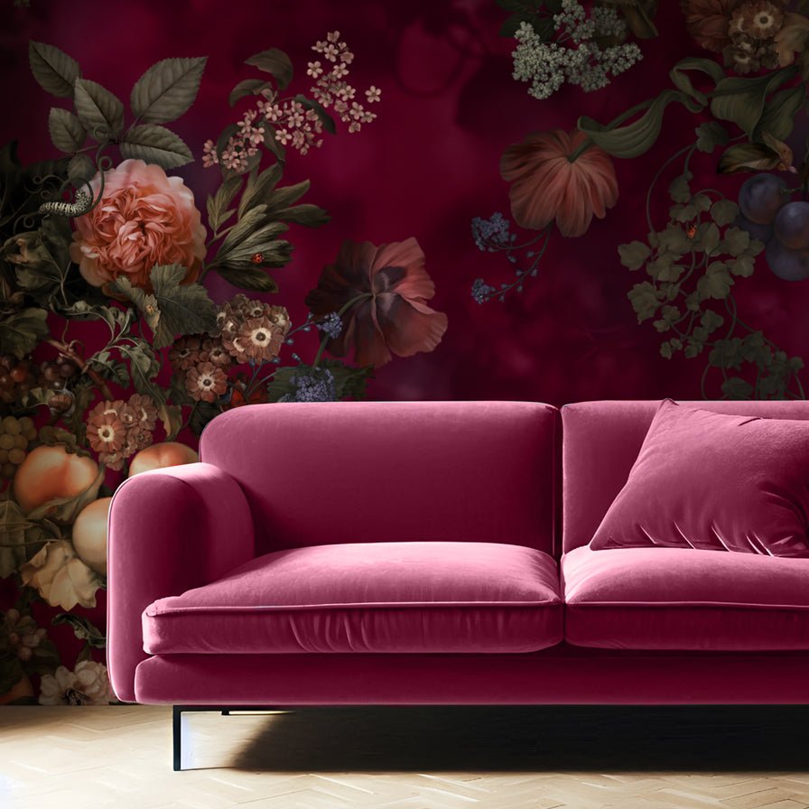 Dark Botanical Wallpaper - wallpaper - Ellie Cashman Design