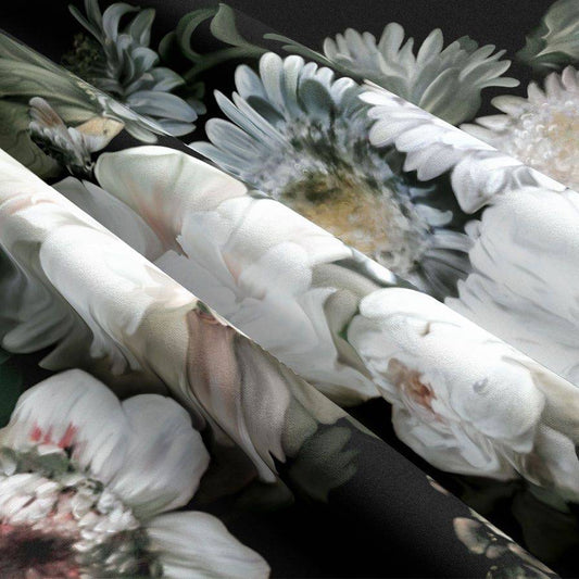 Dark Floral Fabric - fabric - Ellie Cashman Design
