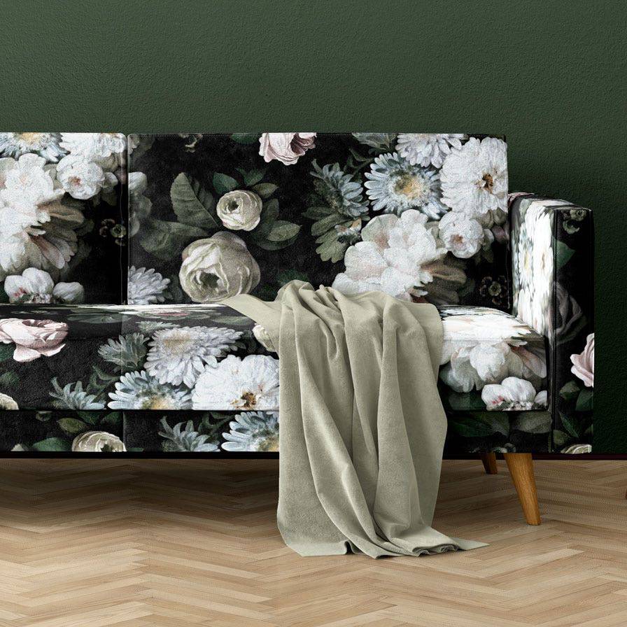 Dark Floral Fabric - fabric - Ellie Cashman Design