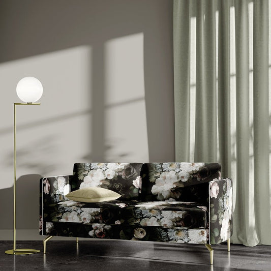 Dark Floral Fabric - fabric - Ellie Cashman Design