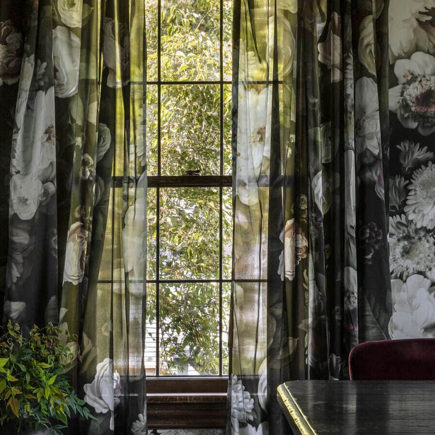 Dark Floral Fabric - fabric - Ellie Cashman Design