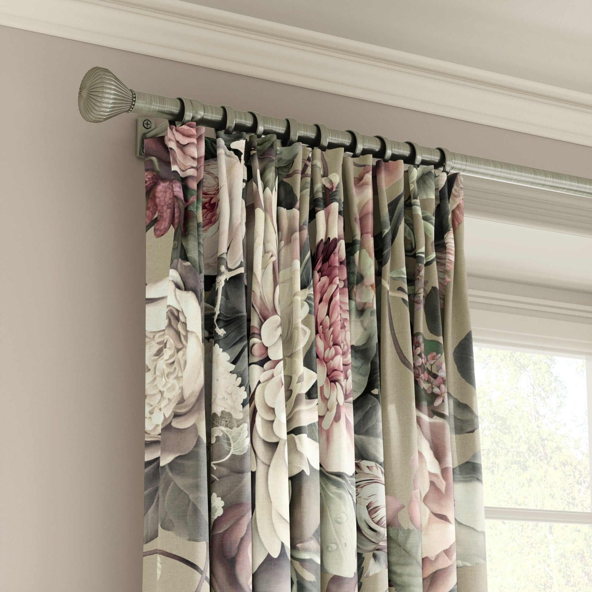 Dark Floral II Fabric - fabric - Ellie Cashman Design