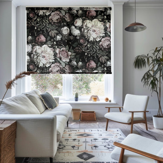 Dark Floral II Fabric - fabric_per_meter - Ellie Cashman Design