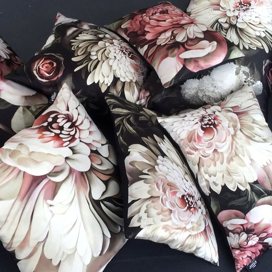 Dark Floral II Fabric - fabric_per_meter - Ellie Cashman Design