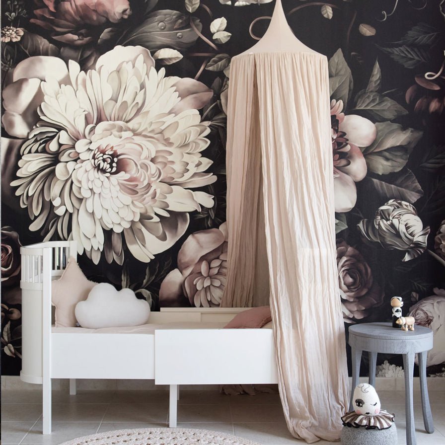 Dark Floral II Wallpaper - wallpaper - Ellie Cashman Design