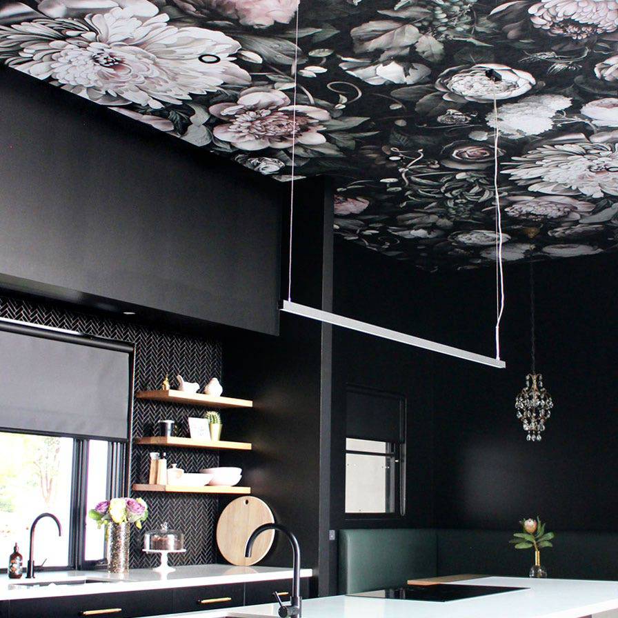 Dark Floral II Wallpaper - wallpaper - Ellie Cashman Design