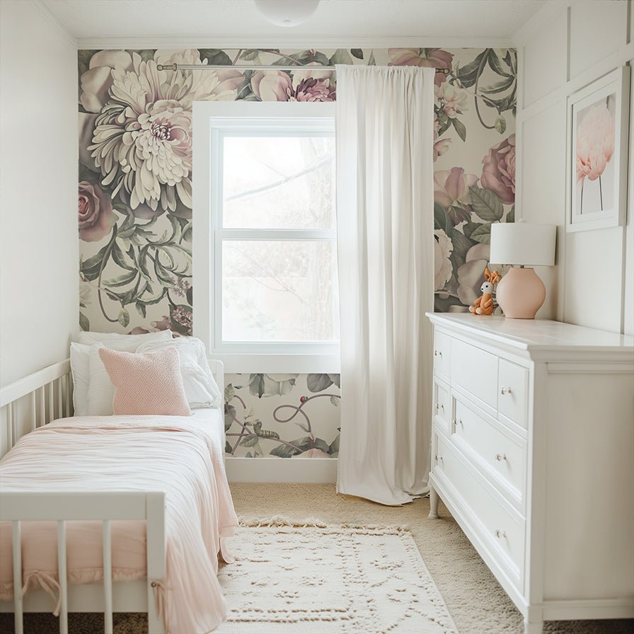 Dark Floral II Wallpaper - wallpaper - Ellie Cashman Design