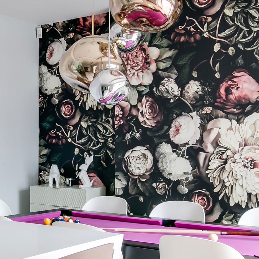 Dark Floral II Wallpaper - wallpaper - Ellie Cashman Design