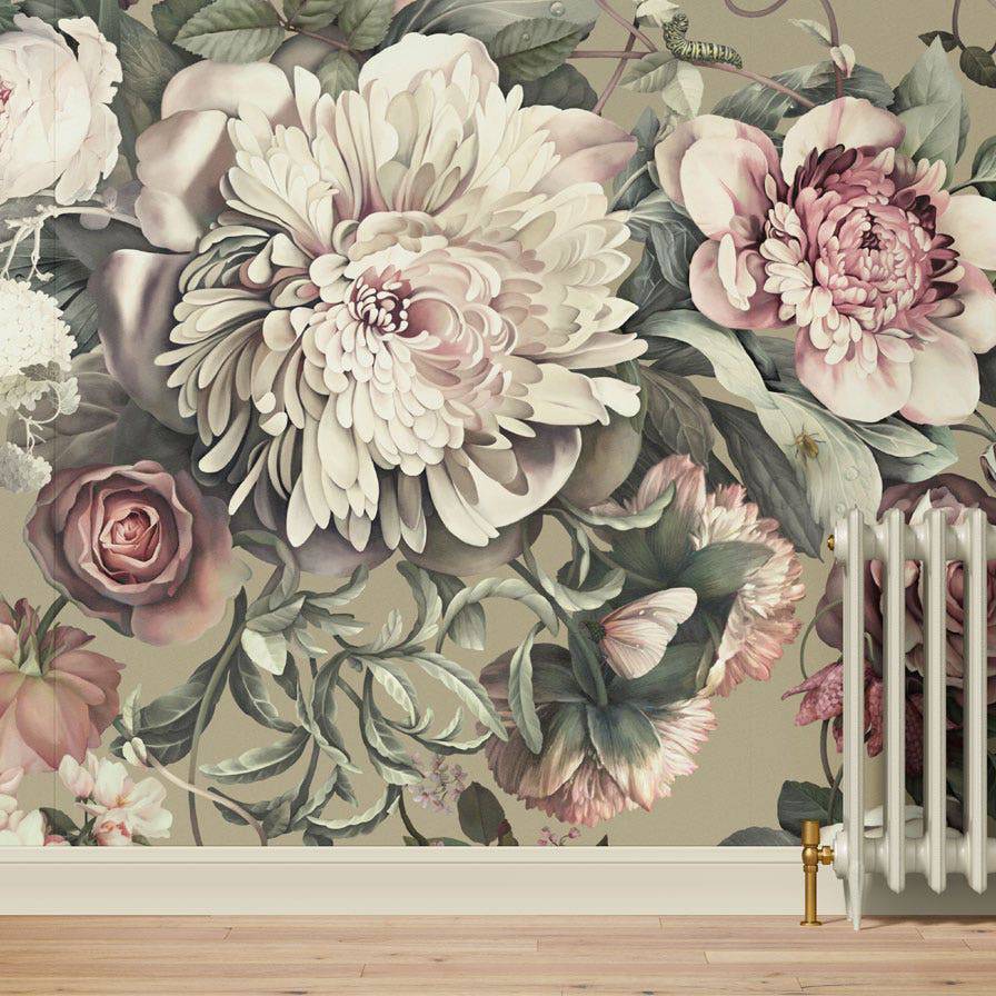 Dark Floral II Wallpaper - wallpaper - Ellie Cashman Design