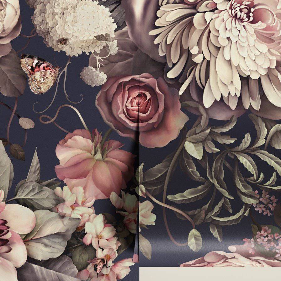Dark Floral II Wallpaper - wallpaper - Ellie Cashman Design