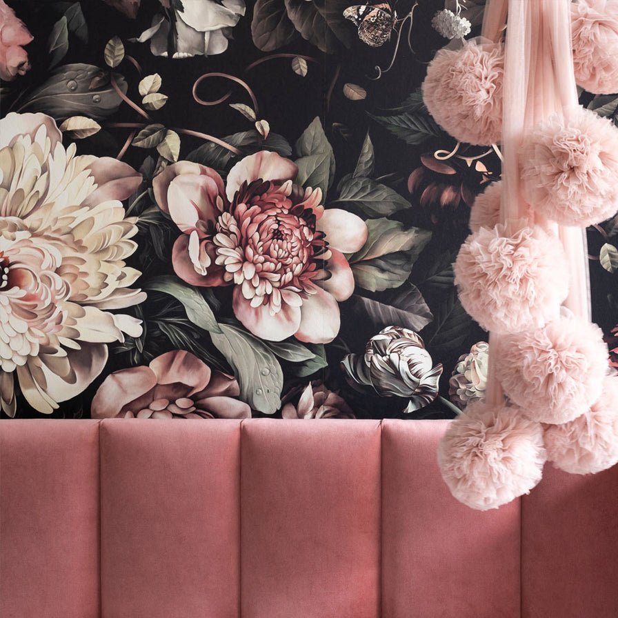 Dark Floral II Wallpaper - wallpaper - Ellie Cashman Design