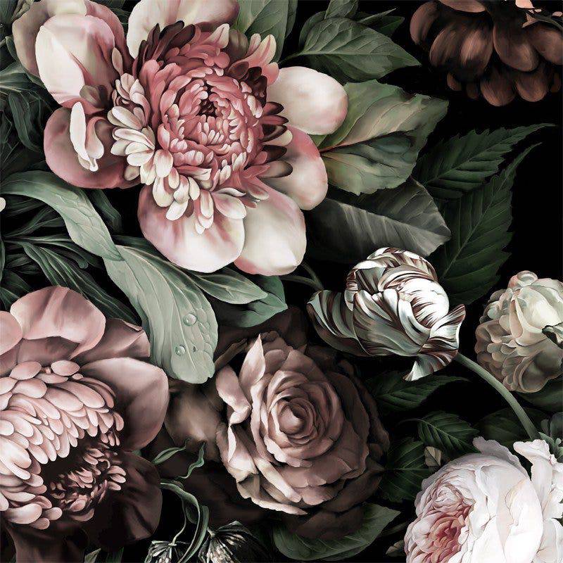Dark Floral II Wallpaper - wallpaper - Ellie Cashman Design