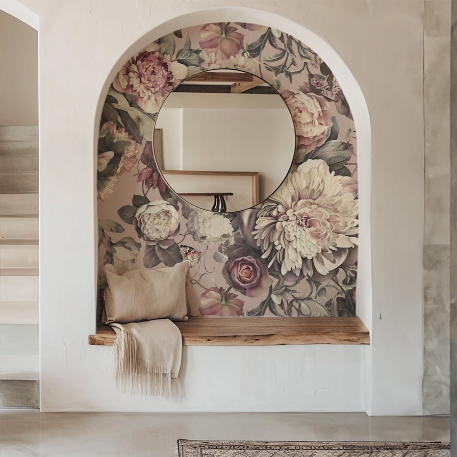 Dark Floral II Wallpaper - wallpaper - Ellie Cashman Design