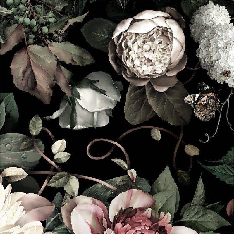Dark Floral II Wallpaper - wallpaper - Ellie Cashman Design
