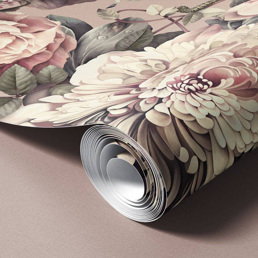 Dark Floral II Wallpaper - wallpaper - Ellie Cashman Design
