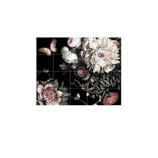 Dark Floral II with Butterfly on IXXI - ixxi - Ellie Cashman Design
