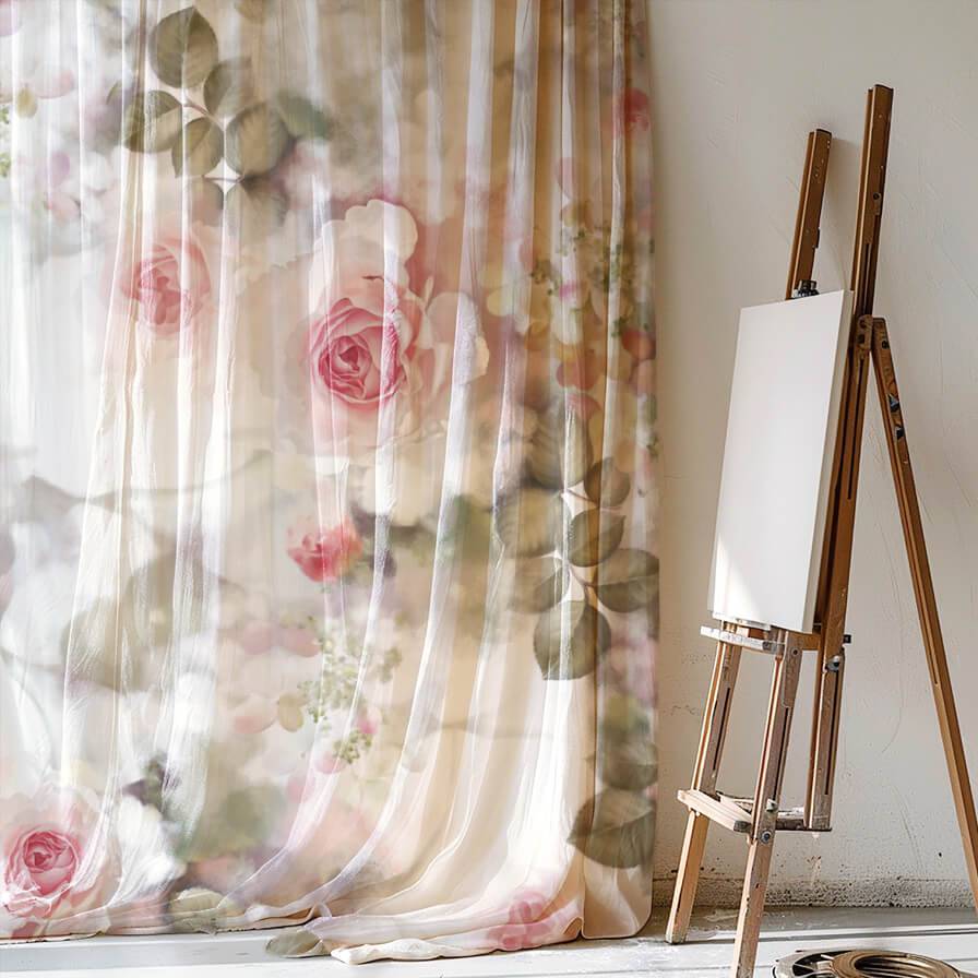 Incandescent Rose Fabric - fabric - Ellie Cashman Design
