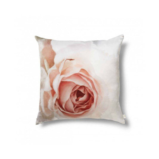 Incandescent Rose on Silk Satin Cushion (60 x 60 cm) - cushions - Ellie Cashman Design