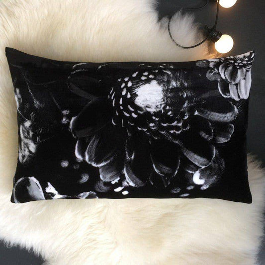 Moonlight Meadow on Velvet Cushion (60 x 40 cm) - cushions - Ellie Cashman Design