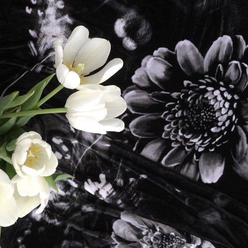 Moonlight Meadow on Velvet Fabric - fabric - Ellie Cashman Design