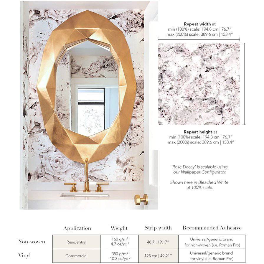 Rose Decay Wallpaper - wallpaper - Ellie Cashman Design