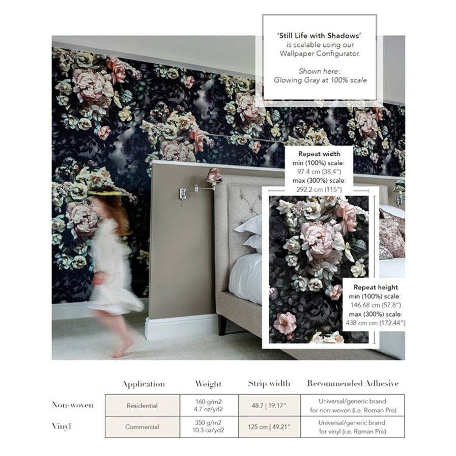 Still Life with Shadows Wallpaper - wallpaper - Ellie Cashman Design