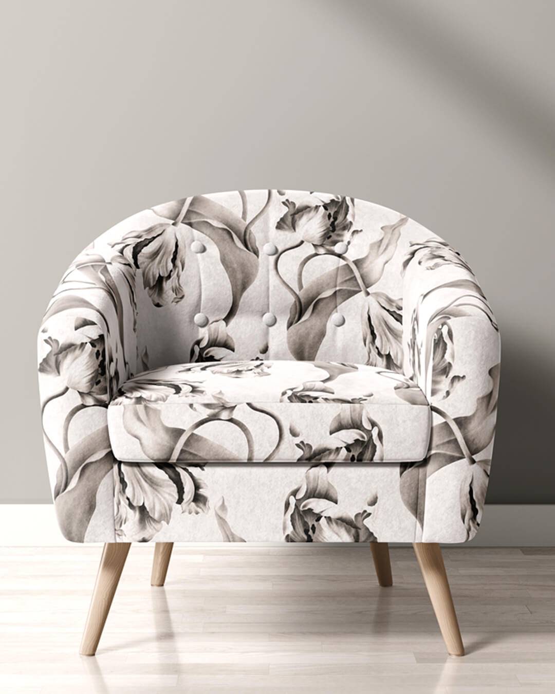 Twisting Tulips Fabric - fabric - Ellie Cashman Design