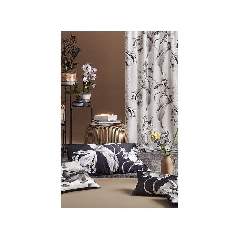 Twisting Tulips on Silk Satin Fabric - fabric - Ellie Cashman Design