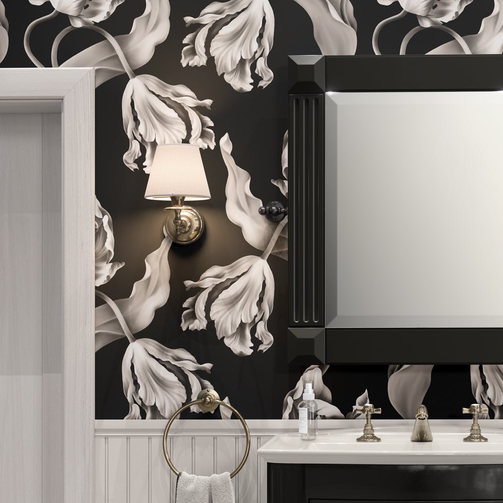 Twisting Tulips Wallpaper Sample - wallpaper_samples - Ellie Cashman Design