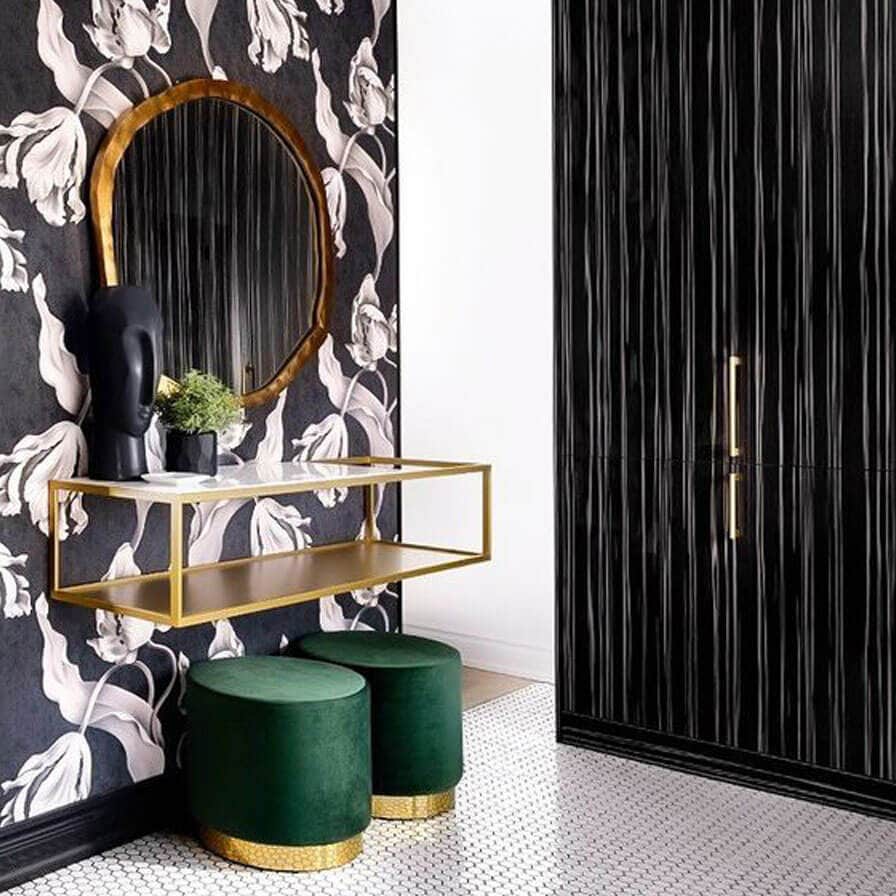 Twisting Tulips Wallpaper - wallpaper - Ellie Cashman Design