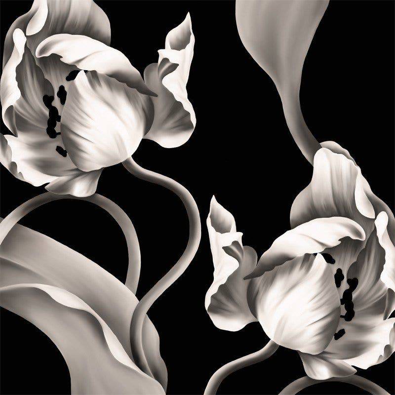 Twisting Tulips Wallpaper - wallpaper - Ellie Cashman Design