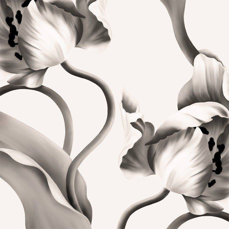 Twisting Tulips Wallpaper - wallpaper - Ellie Cashman Design