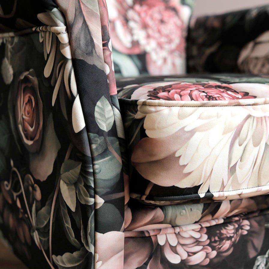 Dark Floral II Fabric - Ellie Cashman Design