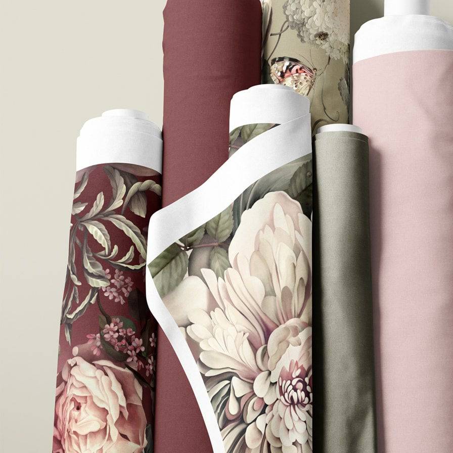 Dark Floral II Fabric - Ellie Cashman Design
