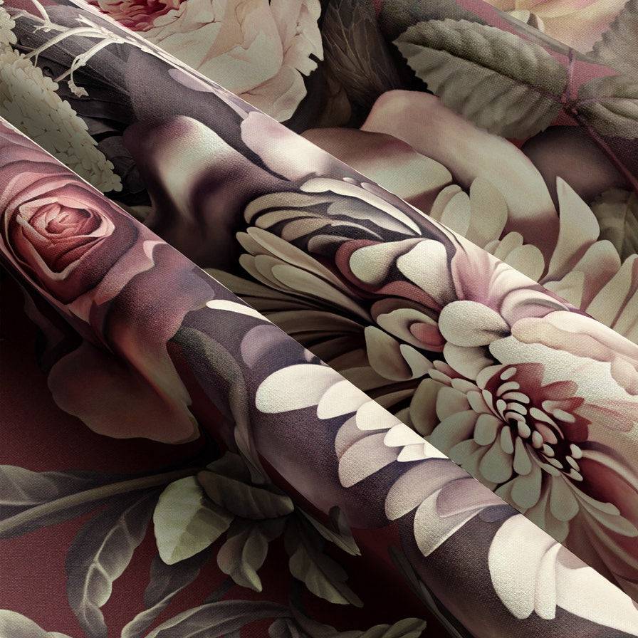Dark Floral II Fabric - Ellie Cashman Design