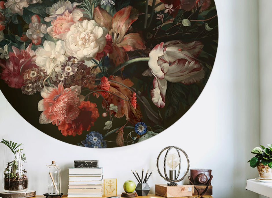 Still Life with Shadows Circle Wallpaper - Ellie Cashman Design