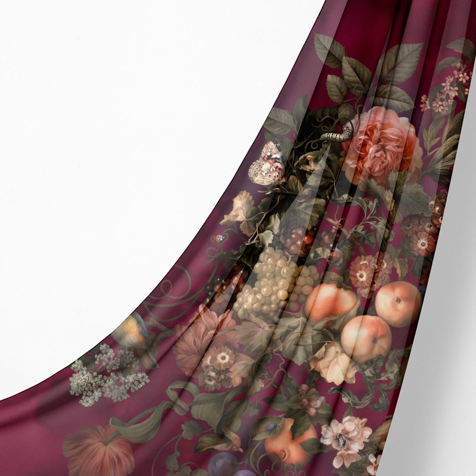 Dark Botanical Fabric - fabric_per_meter - Ellie Cashman Design