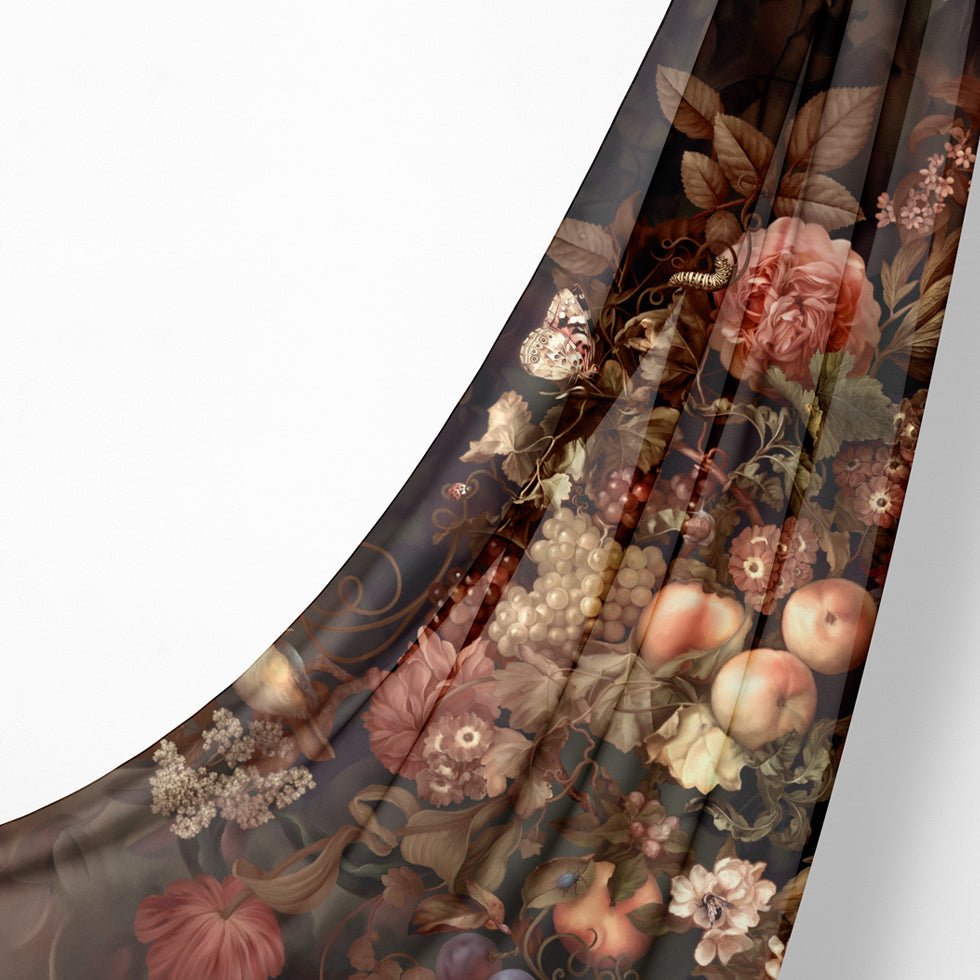 Dark Botanical Fabric - fabric_per_meter - Ellie Cashman Design