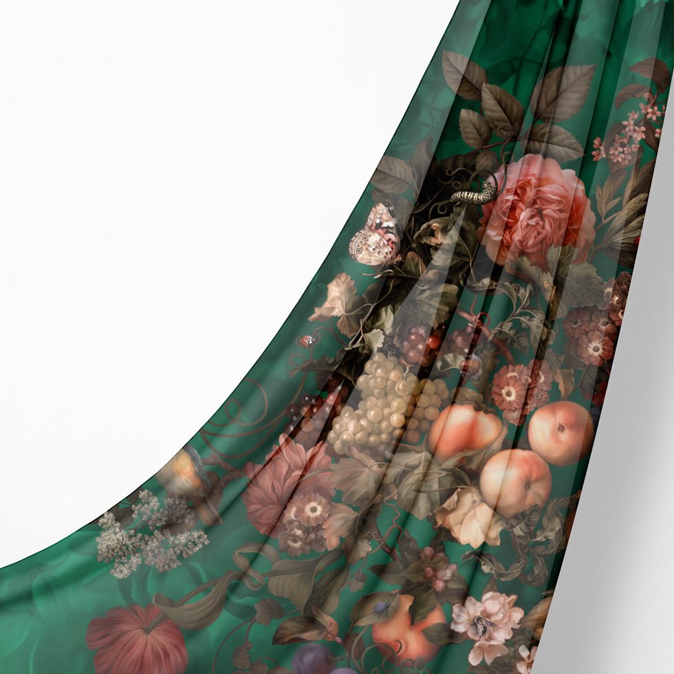 Dark Botanical Fabric - fabric_per_meter - Ellie Cashman Design
