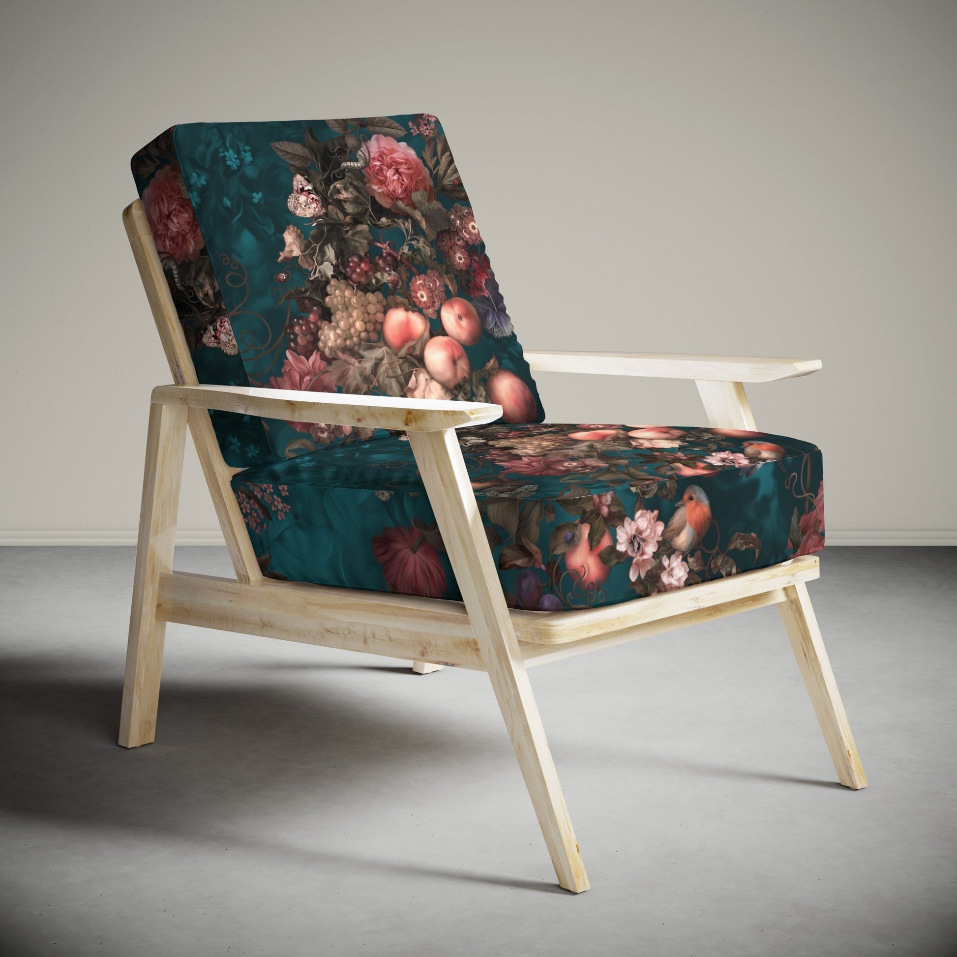 Dark Botanical Fabric - fabric_per_meter - Ellie Cashman Design