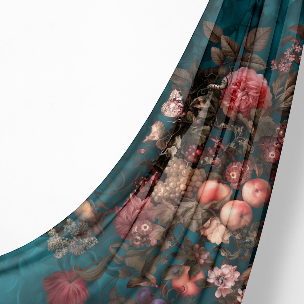 Dark Botanical Fabric - fabric_per_meter - Ellie Cashman Design