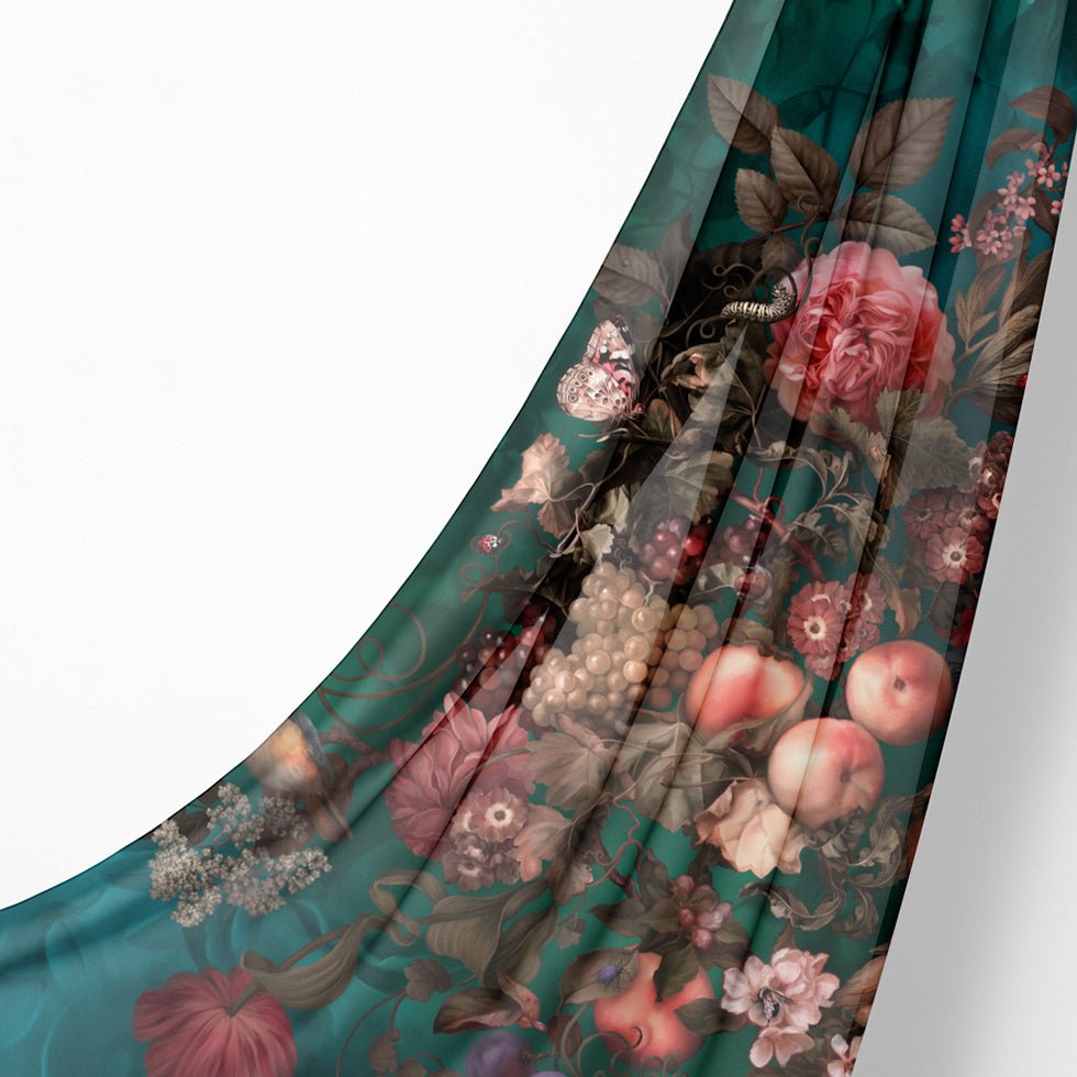 Dark Botanical Fabric - fabric_per_meter - Ellie Cashman Design